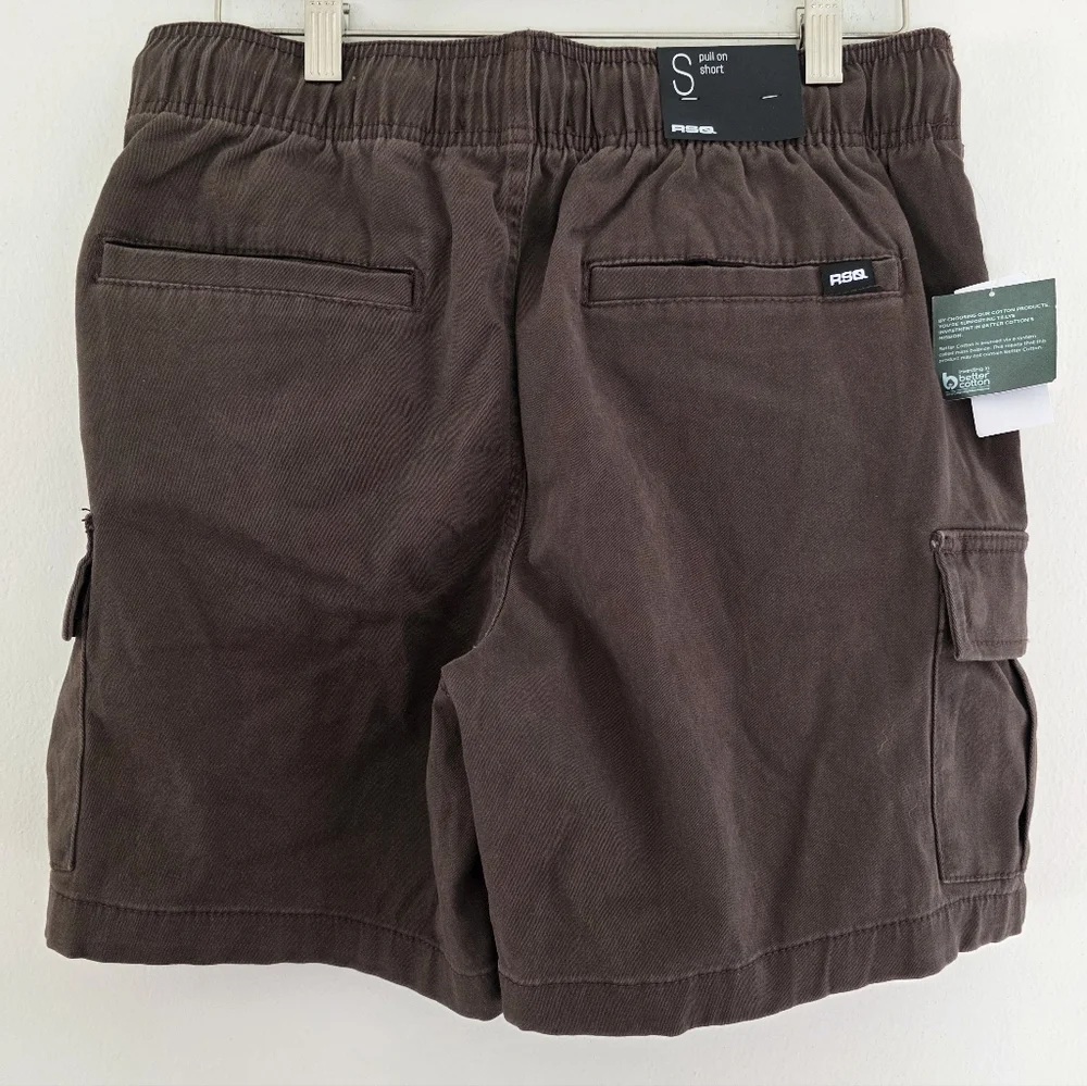 RSQ Mens Washed‎ Pull On Cargo Shorts Sz Small